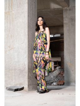 TheRealB - Multicolour Printed Strap Top And Pant Set
