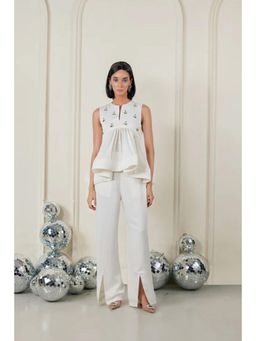 TheRealB - Peplum Top With Flare Pants