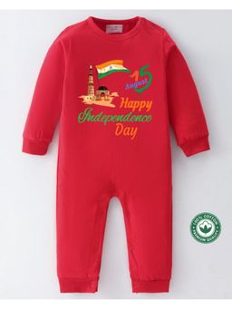 BLUSHES - Red Independence Day Theme Full Sleeve Bodysuit
