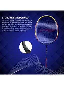 Li-Ning - Challenger Boost Carbon Graphite Strung Badminton and Cover -Multi-Color