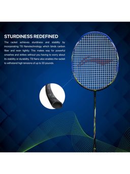Li-Ning - Challenger Boost Carbon Graphite Strung Badminton and Cover -Multi-Color