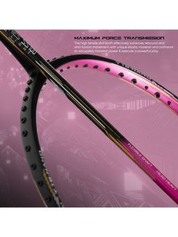 Li-Ning - Super Series SS100 Carbon Graphite Badminton Strung with Cover -Black