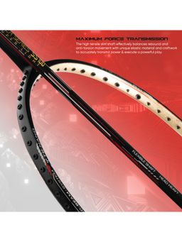 Li-Ning - Super Series SS100 Carbon Graphite Badminton Strung with Cover -Black