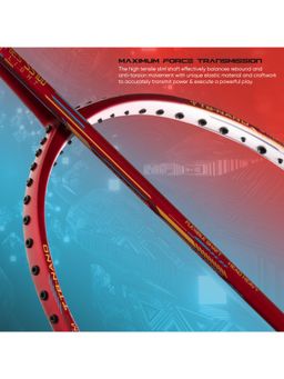 Li-Ning - Super Series SS100 Carbon Graphite Badminton Strung with Cover -Red