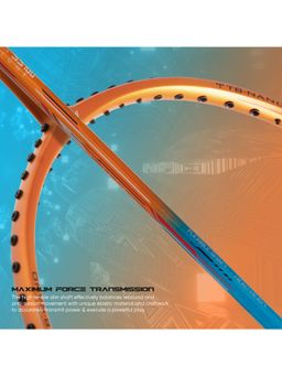 Li-Ning - Super Series SS100 Carbon Graphite Badminton Strung with Cover -Orange