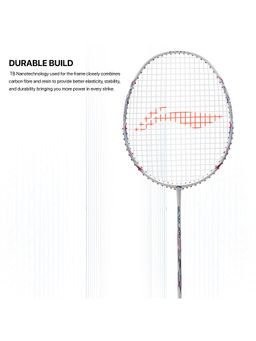 Li-Ning - Blaze 100 Carbon Fibre Strung Badminton with Cover -White