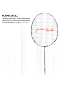 Li-Ning - Blaze 100 Carbon Fibre Strung Badminton with Cover -White