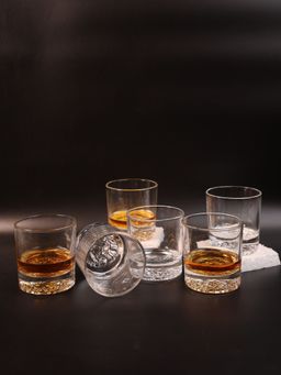 Smokey Cocktail - Animal Shadow Whiskey Glasses - Set Of 6 (Wolf)