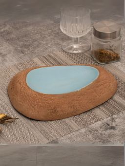 Smokey Cocktail - Creative Pottery Stoneware Platter- Brown