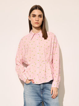 ONLY - Women Pink Floral Casual Shirt