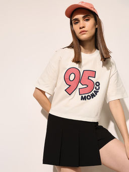 ONLY - Women White Printed T-Shirt