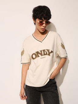ONLY - Women Beige Printed T-Shirt