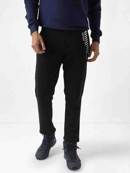 WILDCRAFT - Cotton Solid Black Regular Fit Trackpants