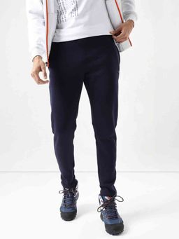 WILDCRAFT - Polyester Solid Navy Blue Slim Fit Trackpants