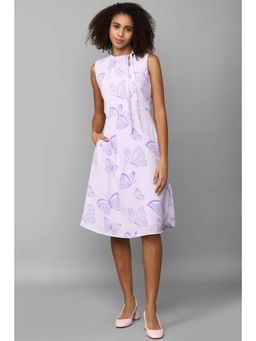 Allen Solly - Women Purple Print Casual Dress