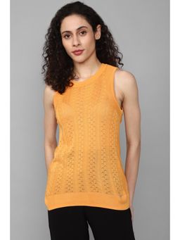 Allen Solly - Women Yellow Textured Casual Top