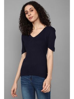 Allen Solly - Women Navy Solid Casual Top