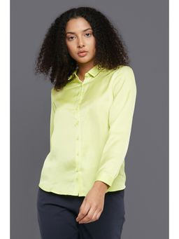 Allen Solly - Women Green Solid Long Sleeves Shirt