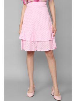 Allen Solly - Women Pink Detailing Casual Skirt