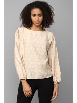 Allen Solly - Women Beige Print Casual Top
