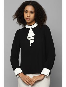 Allen Solly - Women Black Solid Casual Top