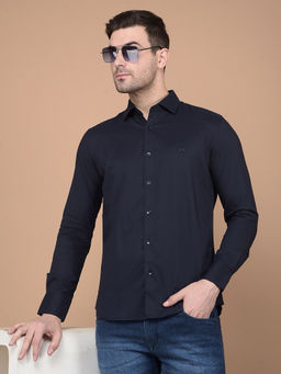CRIMSOUNE CLUB - Mens Navy Blue Shirt