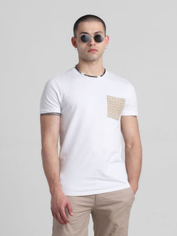 Jack & Jones - White Slim Fit T-Shirt
