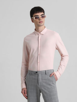 Jack & Jones - Pink Slim Fit Casual Shirt