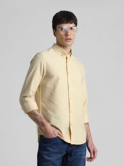 Jack & Jones - Yellow Slim Fit Casual Shirt