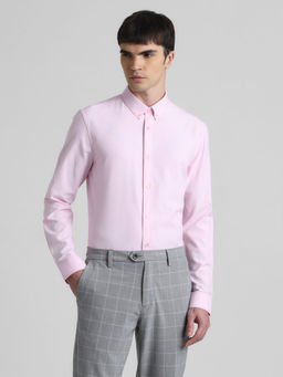 Jack & Jones - Pink Slim Fit Casual Shirt