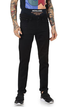 Jack & Jones - Black Low Rise Glenn Slim Fit Jeans