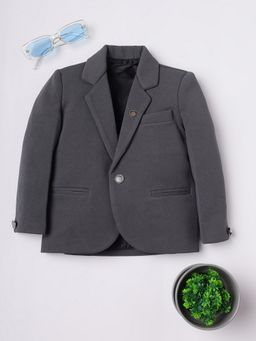 RIDOKIDZ - Boys Full Sleeves Grey Blazer