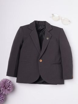 RIDOKIDZ - Boys Full Sleeves Purple Blazer