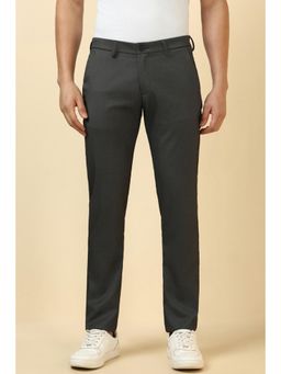 Allen Solly - Men Grey Textured Casual Trouser