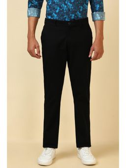Allen Solly - Men Black Solid Casual Trouser