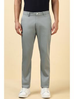 Allen Solly - Men Grey Solid Casual Trouser