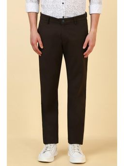 Allen Solly - Men Brown Solid Casual Trouser