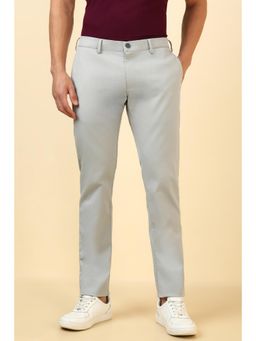 Allen Solly - Men Grey Solid Casual Trouser