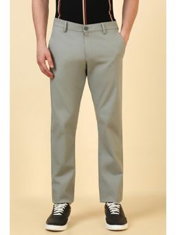 Allen Solly - Men Grey Solid Casual Trouser