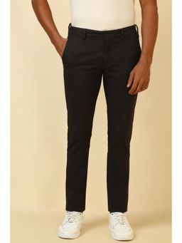 Allen Solly - Men Black Textured Casual Trouser