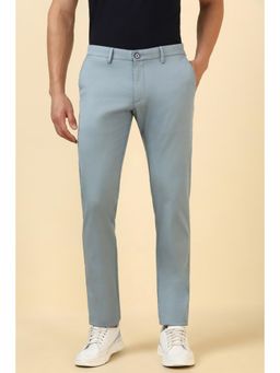 Allen Solly - Men Light Blue Solid Casual Trouser