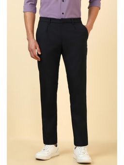 Allen Solly - Men Black Solid Casual Trouser