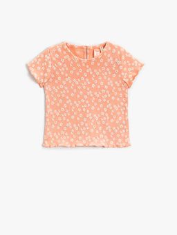 Koton - Girls Pink Printed T-shirt