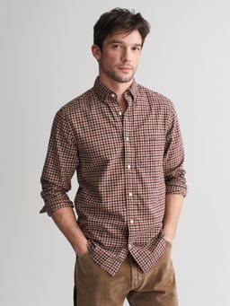 GANT - Men Multicolor Checked Collar Neck Full Sleeves Shirt