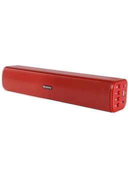 Zebronics - Speaker With Bluetooth Support, USB, Aux, MSD And Built In FM, - Zeb-Vita Plus(Red)