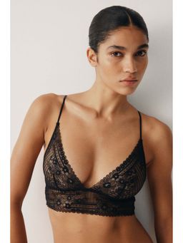 H&M - Women Black Soft Lace Bra