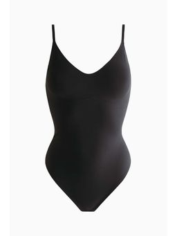 H&M - Women Black Light Shape Microfibre Thong Body