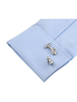 The Tie Hub - Silver Chess Cufflinks