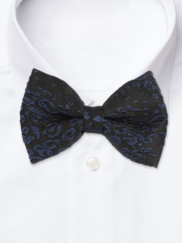 The Tie Hub - Classic Black Texture Bow Tie