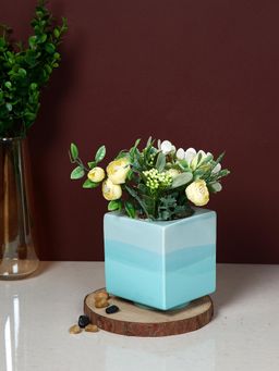 Tayhaa - Blue Azure Horizon Square Planter